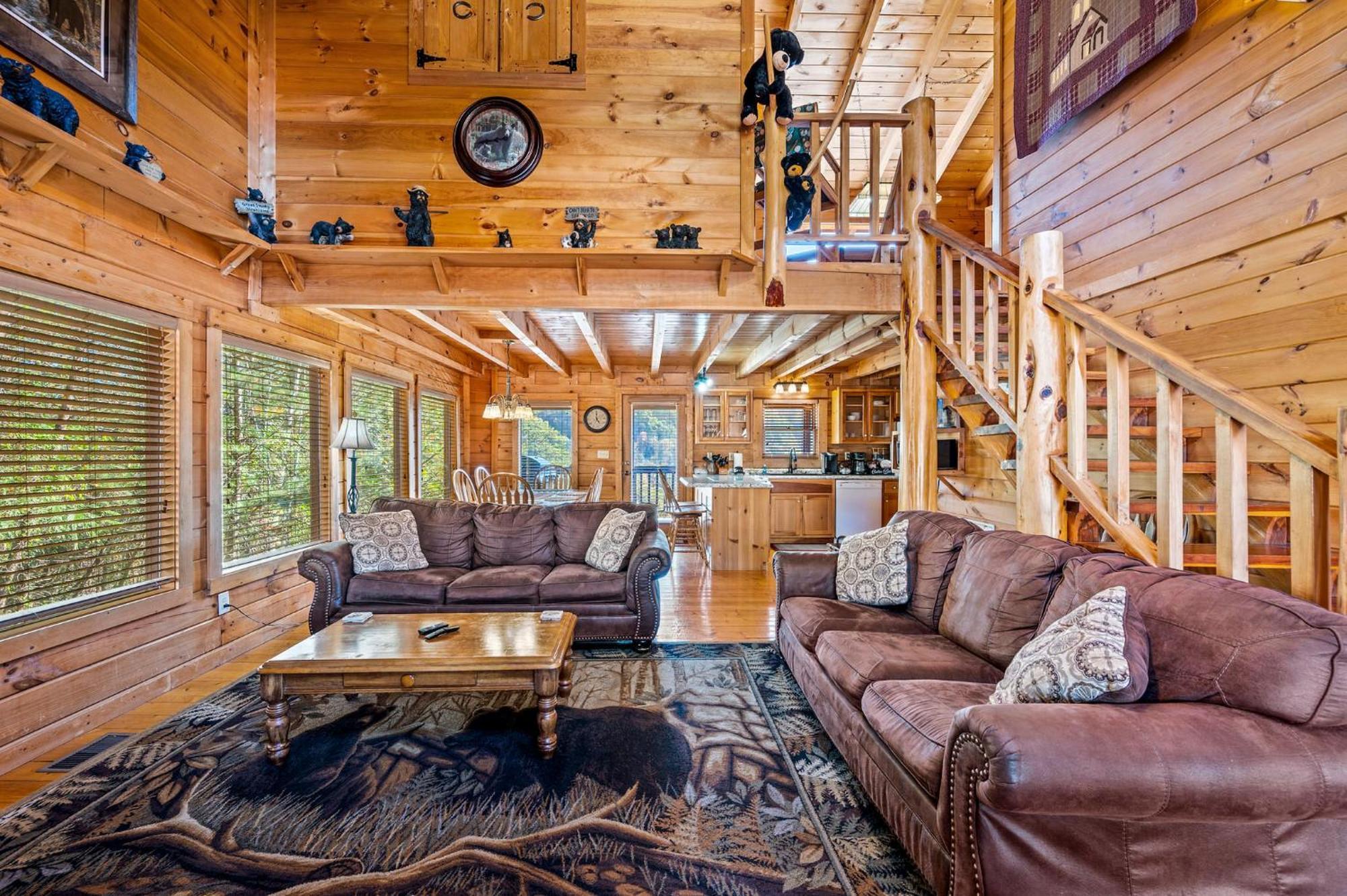 Bearfoot Pines - True Log Cabin - Wi-Fi, Hot Tub, Fishing, Deck With Views! - Mins To Pf Sevierville Bagian luar foto
